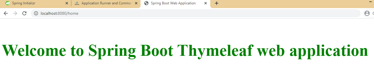 spring boot web thymeleaf